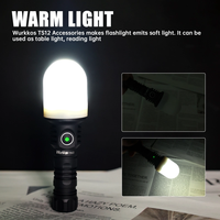 Lampu senter LED 1350LM, lampu senter jarak jauh 473M dengan teknologi ATR, lampu sorot jarak jauh isi ulang
