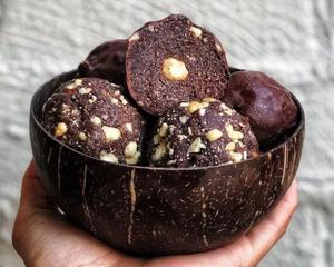 Cuenco de coco natural Ensalada Postre Batido vegano Cuenco de coco natural con o sin cuchara Tenedor Utensilios de cocina - Product Image 3