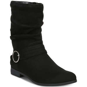 Stivali Chelsea da Donna Dr. Scholl's Ripple a Metà Polpaccio Neri con Fodera in Pelliccia Leggera, Stile Western Invernale, Misura 7.5M - Product Image 1