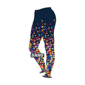 <b>Fan</b> design GAA leggings with quick dry sublimated graphics and logo details OEM MOQ Pakistan - Product Image 1