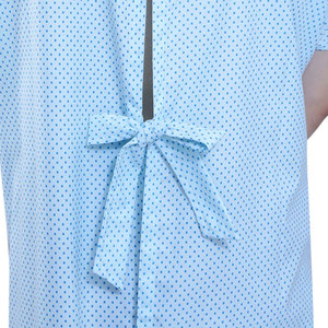 Bata de Hospital Reutilizable y Duradera, Uniforme Unisex para Pacientes con Cierre Completo en la Espalda, en Mezcla de Algodón para Hospitales - Product Image 6