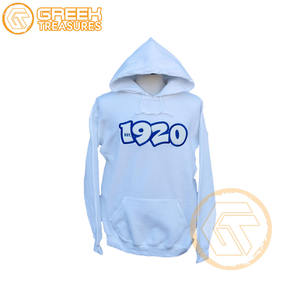 Sudadera con capucha bordada de lana de algodón Zeta Phi Beta personalizada, suéter de alta calidad de la Hermandad de mujeres, ropa griega, sudaderas con capucha más finas - Product Image 1