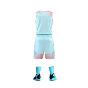 Conjuntos de Uniformes de Baloncesto Casuales para Exteriores de Secado Rápido y Transpirables, Tallas Grandes, Nuevo Diseño 2023, Logotipo Personalizado y Nombre del Equipo, Alta Calidad - Product Image 3