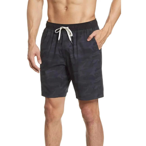 Pantalones Cortos Deportivos Casuales para Hombre, de Punto con Estampado Medio, Ecológicos, de Poliéster/Algodón, con Bolsillos Laterales, Secado Rápido, Transpirables, con Cierre de Cordón - Product Image 4