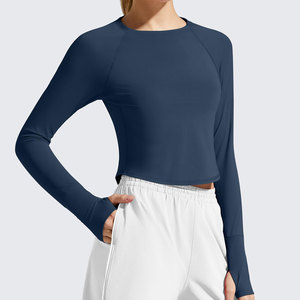 Top Deportivo para Mujer, Más Vendido, para Uso en Exteriores, con Manga Larga, Ropa de Fitness para Gimnasio y Running - Product Image 1