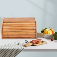 Boîte à pain avec couvercle enroulable, boîte à mouchoirs en bambou faite à la main, écologique, décoration naturelle pour la maison et la table, vente en gros du Vietnam