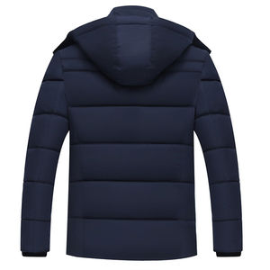 Chaqueta de tela gruesa para hombre con capucha acolchada para mayor calidez y máxima comodidad Ropa de abrigo elegante y duradera para clima frío - Product Image 2
