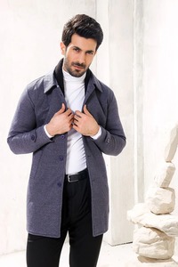 . เสื้อโค้ทขนสัตว์ผู้ชายสุดหรู ทันสมัย อุ่นสบาย เป็นมิตรกับสิ่งแวดล้อม เหมาะสำหรับฤดูหนาว ทรงพรีเมียมทันสมัย ใส่ได้ทั้งในโอกาสทางการและลำลอง - Product Image 2