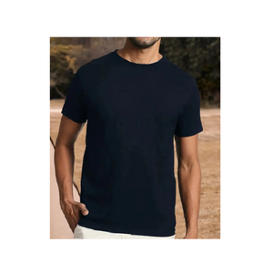 Men's 100% Cotton Solid T-Shirt Summer Fashion Oversized Hip Hop Tops 220 Gsm Short Sleeve Plus Size Classic Oversized Tee Male - Product Image 2