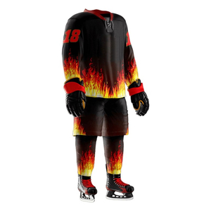 Conjuntos de uniformes de hockey sobre hielo al por mayor, servicio OEM ODM, ajuste cómodo, alta calidad, diseño personalizado para equipos - Product Image 1