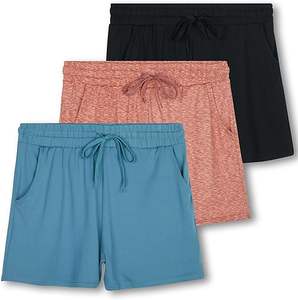 กางเกงขาสั้นนักขี่จักรยานสำหรับผู้หญิงเอวสูงมีกระเป๋ากางเกงขาสั้นเล่นกีฬาเล่นโยคะผ้าสแปนเด็กซ์ควบคุมหน้าท้อง - Product Image 6