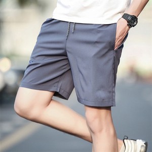 2023 haute qualité 100% coton lourd Jet noir couleur homme Shorts haute rue ample décontracté Shorts 4 poches élégant troncs homme - Product Image 4