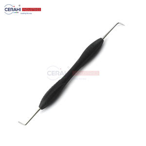 Juego de instrumentos quirúrgicos dentales de 10 piezas, relleno compuesto, Manual, clase I, mango de silicona, resina de acero, esterilización aprobada por CE - Product Image 4