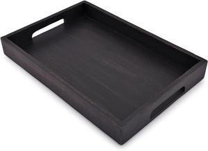 Plateau de service en bois massif, plateau de service de cuisine robuste - Product Image 3