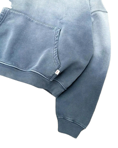 Sudadera con capucha suelta hecha a medida de calidad Premium para parejas tendencia de moda pulóver sudaderas con capucha de mezcla de algodón lavado con ácido - Product Image 4