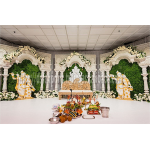 Nuevo Marco de ventana 3D para el fondo de la boda del sur de la India Rituales de boda del Sur Marco de escenario Escenario DE BODA Nuevos marcos 3D Venta EN EL Reino Unido - Product Image 1