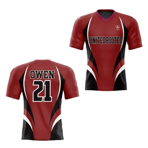 Maillots de Football Personnalisés Impression par Sublimation 100% Polyester Respirant Maillot à Séchage Rapide Maillot de Football - Product Image 1
