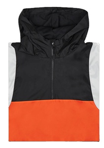 Chaqueta Cortavientos Personalizada con Logotipo, Estilo Vintage para Hombre, 100% Algodón, Tela de Lona, Cuello Alto con Capucha - Product Image 3