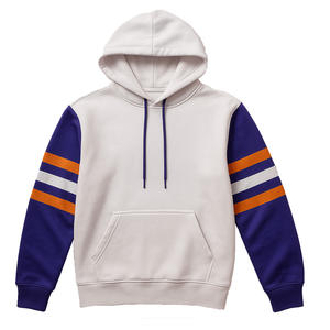 Sweat à capuche en molleton de coton 100% pour hommes, confortable et respirant, saison d'automne, teint en couleur unie, fabriqué au Pakistan - Product Image 3