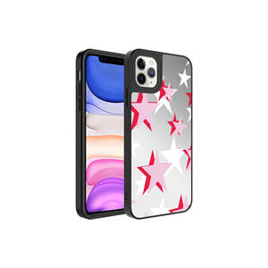 Étui en silicone de qualité supérieure avec motif miroir en forme d'étoile brillant pour iPhone 11 Pro Max XR, coque arrière souple en TPU avec protection de l'appareil photo - Product Image 1