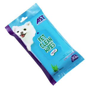 Toallitas Húmedas para Mascotas AST, Paquete de 30, con Aroma a Vainilla, Aloe Vera y Vitamina E para Limpiar a tu Amado Mascota - Product Image 3