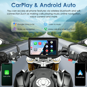 Мотоциклетный <span class=keywords><strong>GPS</strong></span>-навигатор Carpuride W702S PRO с беспроводным CarPlay и Android Auto, умный дисплей для мотоцикла, навигация, Wi-Fi, Bluetooth - Product Image 6