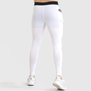 White Color <b>Low</b> MOQ <b>Legging</b> for Men High Quality Compression Fitness Tight Men <b>Legging</b> Gym Wear Men <b>Legging</b> Made in Pakistan - Product Image 3
