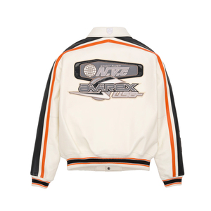 Vestes Avirex imperméables et coupe-vent de haute qualité pour hommes/vestes Avirex en cuir avec fermeture à boutons et logo personnalisés - Product Image 2