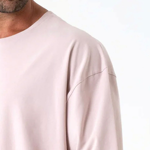 Nouveauté T-shirt pour homme à col rond imprimé sur grand écran, poids lourd, surdimensionné, design OEM, coton, t-shirts pour homme 220 g/m², vente en gros - Product Image 5