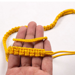 Custom Heavy-Duty Blue and Gold Lanyard Cord Thread Fabric for Ceremonial and Dress Uniforms - Product Image 4