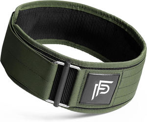 Ceinture de gymnastique vert armée Ceinture de levage en néoprène à soutien souple réglable avec fermeture à crochet et boucle Ceinture d'entraînement respirante Ceinture d'utilisation de gymnastique - Product Image 1