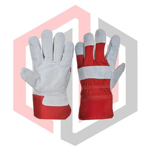 Chrome Rigger Combined Leather Palm <b>Gloves</b> Full Palm Tear Resistant Breathable Anti-static <b>Silicone</b>-free Powder-free <b>Gloves</b> - Product Image 1
