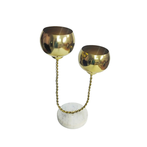 Modern Aluminum Candle Stand sets <b>Gold</b> Color Finished Candle <b>Holder</b> for Home & Living Room Decoration - Product Image 5