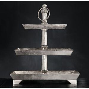 Elegant and Durable Aluminum <b>Cake</b> Stand with Intricate Detailing for <b>Weddings</b> & Parties and Dessert Table Displays - Product Image 4