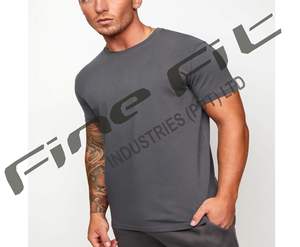 T-shirt à manches courtes en coton de marque personnalisée pour hommes, tricoté doux, fabricant en vrac pour un usage quotidien décontracté - Product Image 2