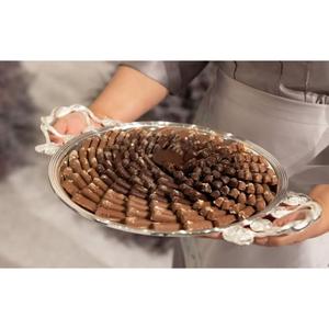 Creative Quality Gold Metal Tray Luxurious Table Decor Chocolate <b>Sweets</b> Serving Tray Perfect For <b>Gifting</b> Or Special Occasions - Product Image 5