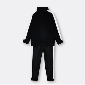 Casual Men's Winter Solid Tracksuit Hooded Set 100% Cotton Breathable Fleece High Quality Customizable Plus Size for Jogging - Product Image 3