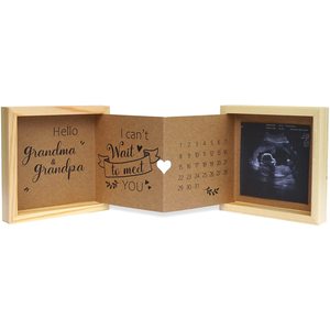 <span class=keywords><strong>Annonce</strong></span> de <span class=keywords><strong>grossesse</strong></span> pour grands-parents idées d'<span class=keywords><strong>annonce</strong></span> de bébé sonogramme cadre photo boîte à souvenirs en bois première fois cadeau en bois - Product Image 1
