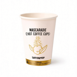 Gobelets à café chaud biodégradables Kraft 3oz 200ml - Logo personnalisé, dorure à chaud, imperméables - Product Image 3