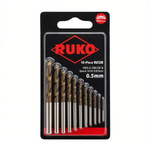ดอกสว่านเกลียว RUKO HSS-G DIN338 ชนิด N ขนาด 0.5 มม. ชุด 10 ชิ้น เครื่องมือช่าง - Product Image 2