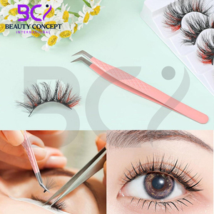 Pince à cils en acier inoxydable greffée, 1 pièce, bonne vente, logo personnalisé imprimé, meilleur fournisseur - Product Image 5
