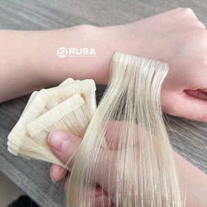 Extensions de cheveux humains vierges vietnamiens à bandes invisibles, pointes super double drawn, double trame machine pour salon - Product Image 4