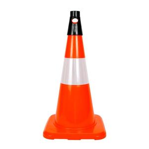 กรวยจราจร PVC สะท้อนแสง 10 ชิ้น ขนาด 50 ซม. สำหรับถนนและความปลอดภัยจราจร - Product Image 5