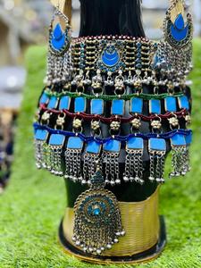 Encantador Conjunto de Joyería Tradicional Afgana de Acero Inoxidable para Mujer, Elegante para Eventos Culturales y Bodas - Product Image 6