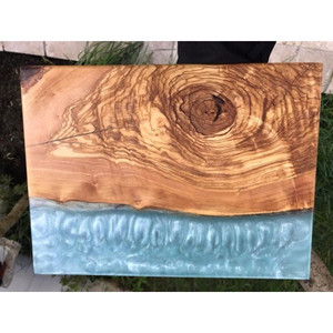 Meilleure résine époxy et bloc à découper en bois, planche à découper de fromage de conception personnalisée de bonne qualité pour Restaurant cuisine maison - Product Image 6