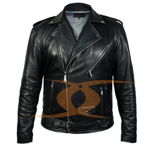 Veste de moto en cuir élégante pour homme, best-seller - Imperméable et respirante, couleurs personnalisées disponibles, qualité et service inclus - Product Image 1