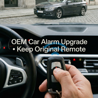 Sistema de Alarma para Auto OEM con Inmovilizador de Motor y Control Remoto Original, Actualización Antirrobo