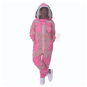 Traje completo de apicultor con sombrero desmontable y bucles de pulgar Traje de apicultura con capucha de malla y tela ligera - Product Image 3