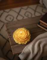 Bougie parfumée à la cire de soja en forme de fleur de pivoine, artisanale, aromathérapie, marque privée, décoration intérieure, cadeaux de Thanksgiving, meilleur choix
