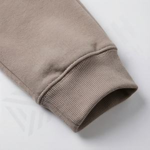 เสื้อฮู้ดผ้าฟลีซคอตตอนคุณภาพสูงและกางเกงวอร์มสำหรับผู้ชาย ชุดลำลองสไตล์สตรีทโอเวอร์ไซส์สำหรับฤดูหนาว สีตามสั่ง - Product Image 6